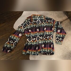 Colorful Patterned Pullover Hoodie